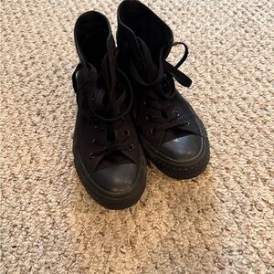 Converse Kids Black High-Top Sneakers